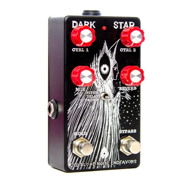 Фото 3 - Old Blood Noise Endeavors Dark Star V2 Reverberator Black and White Gear Hero Exclusive (used).