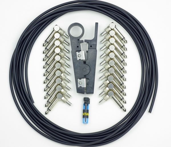 Фото 1 - Lex Cable "Профи" набор для изготовления патчей - 20 разъёмов, 5 м кабеля.