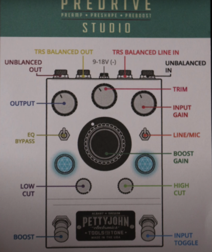 Pettyjohn Electronics Pre Drive V2 Studio manual