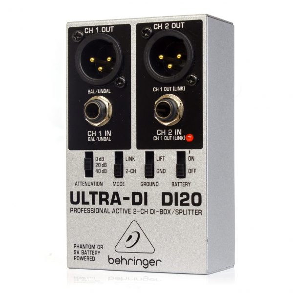 Фото 2 - Behringer DI20 Ultra-DI Active 2-CH DI-Box/Splitter  (used).
