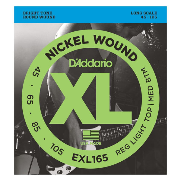 Фото 1 - D'Addario 45-105 Nickel Wound Bass Custom Light EXL165.