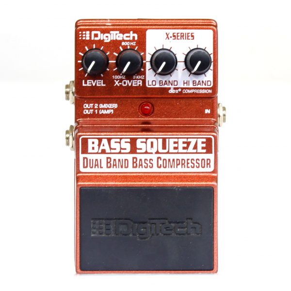 Фото 1 - Digitech Bass Squeeze Dual Band Bass Compressor (used).