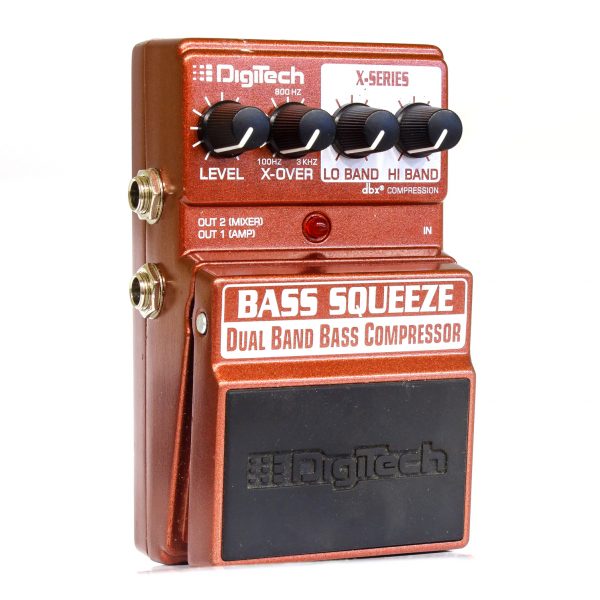Фото 3 - Digitech Bass Squeeze Dual Band Bass Compressor (used).