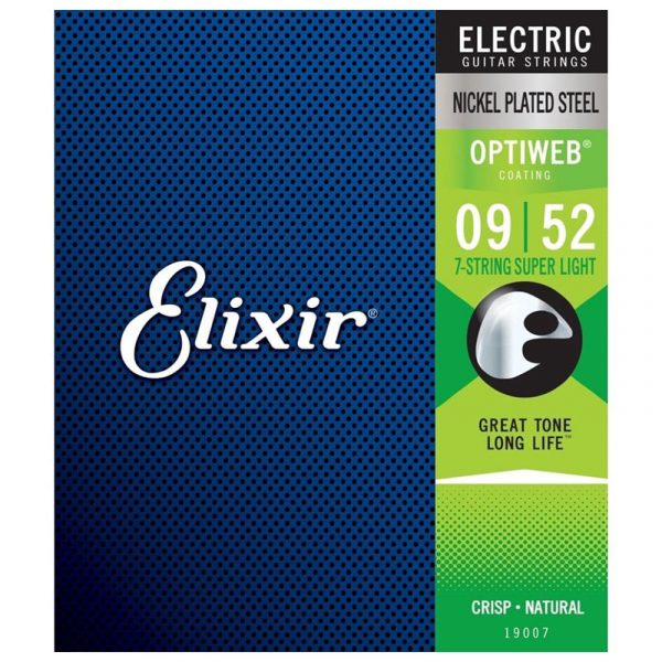 Фото 1 - Elixir 09-52 Super Light Optiweb 19007 7 Strings.