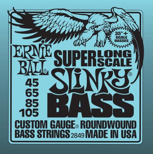 Фото 1 - Ernie Ball 45-105 Super Long Scale Slinky 2849.