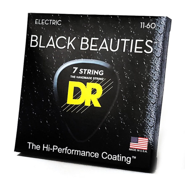 Фото 1 - DR Strings 11-60 Black Beauties Black Coated BKE7-11 7 Strings.