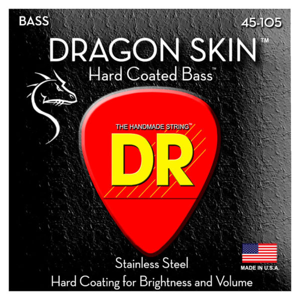 Фото 1 - DR Strings 45-105 Dragon Skin Coated DSB-45.