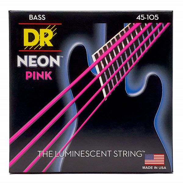 Фото 1 - DR Strings 45-105 High-Def Neon Pink NPB-45.