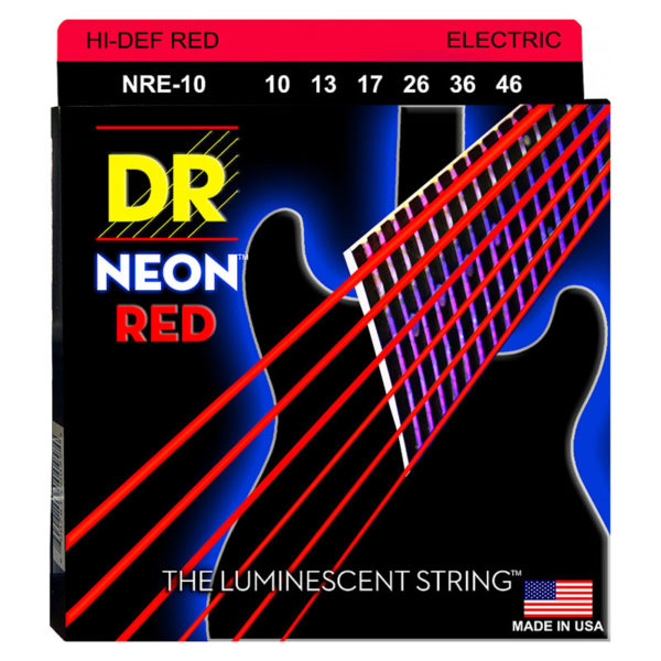 Фото 1 - DR Strings 10-46 High-Def Neon Red NRE-10.