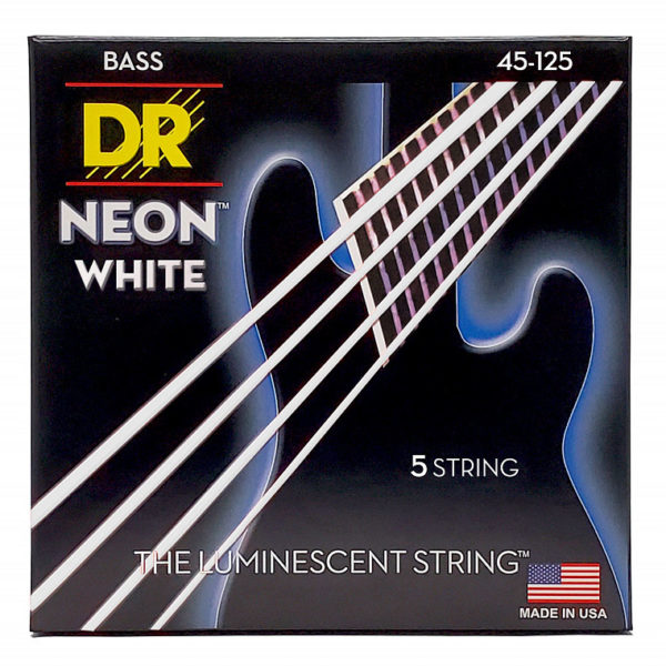 Фото 1 - DR Strings 45-125 High-Def Neon White 5 NWB5-45.
