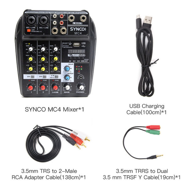 Фото 2 - Synco MC4 USB аудиоинтерфейс/микшерный пульт.