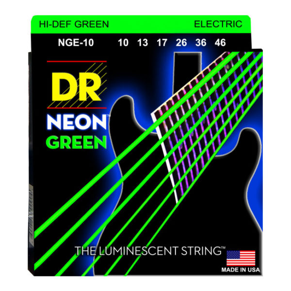 Фото 1 - DR Strings 10-46 High-Def Neon Green NGE-10.