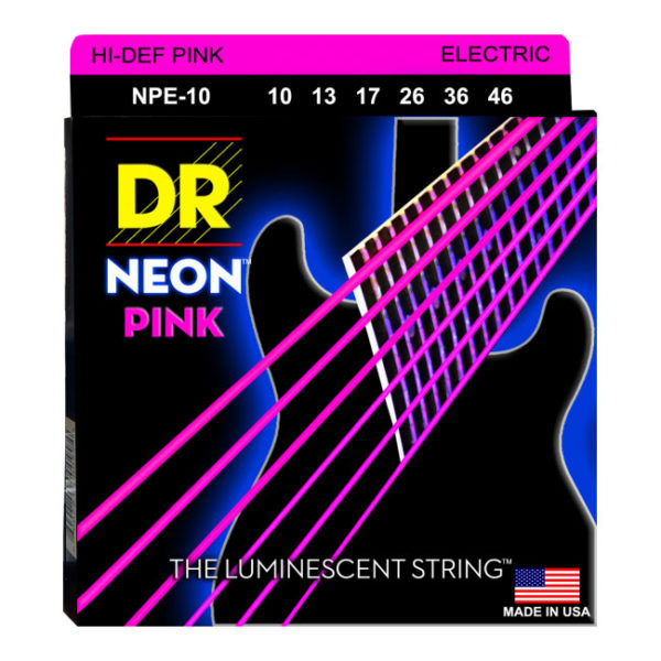 Фото 1 - DR Strings 10-46 High-Def Neon Pink NPE-10.