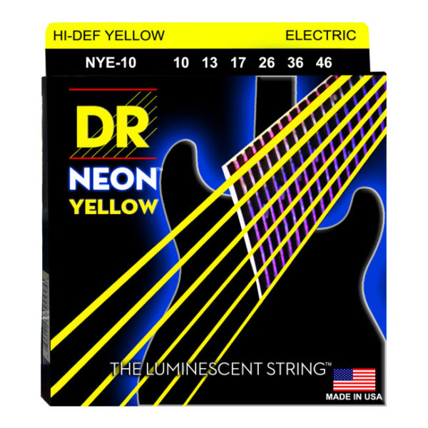 Фото 1 - DR Strings 10-46 High-Def Neon Yellow NYE-10.