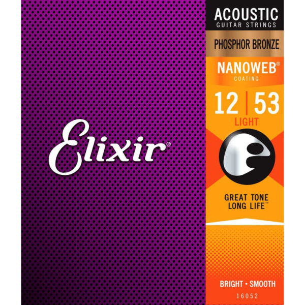 Фото 1 - Elixir 12-53 Nanoweb Extra Light Phosphor Bronze 16052.