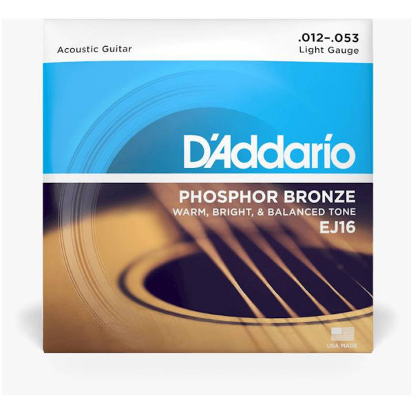 Фото 1 - D'Addario 12-53 EJ Acoustic Guitar Phosphor Bronze EJ16.