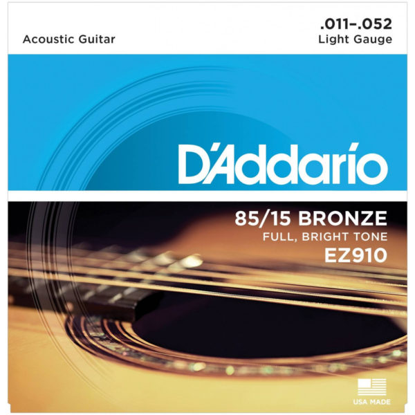 Фото 1 - D'Addario 11-52 EZ Acoustic Guitar Bronze 85/15 EZ910.