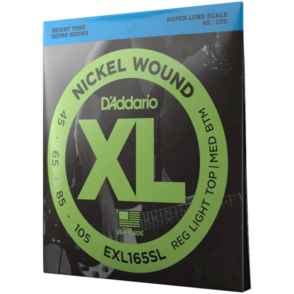 Фото 2 - D'Addario 45-105 XL Nickel Wound Super Long Scale EXL165-SL.