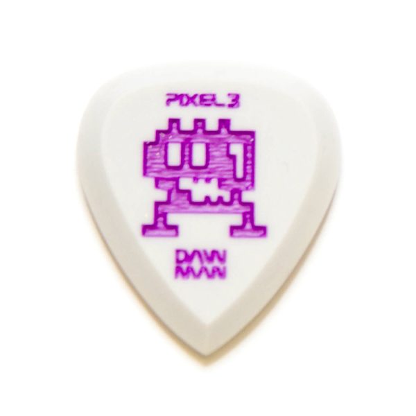 Фото 1 - Медиатор DAW MAN Picks Pixel Pointed 3 mm White.