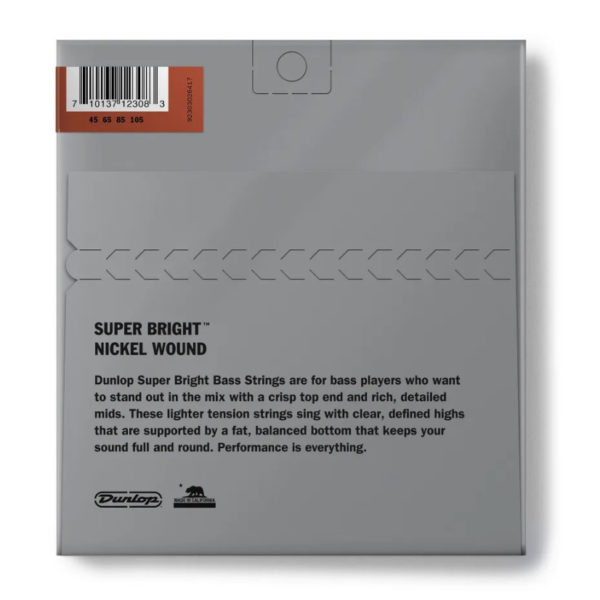Фото 2 - Dunlop 45-105 Nickel Super Bright Short Scale DBSBN45105S.