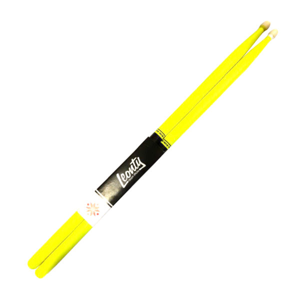 Фото 1 - Leonty LFL5A Fluorescent Lemon 5А Барабанные палочки, граб, деревянный наконечник.