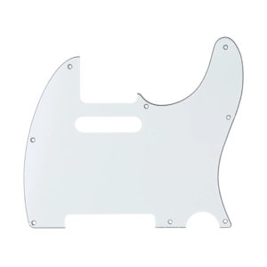 Фото 8 - Musiclily MX1400AW Защитная накладка гитары Telecaster, 3 слоя, состаренная белая.