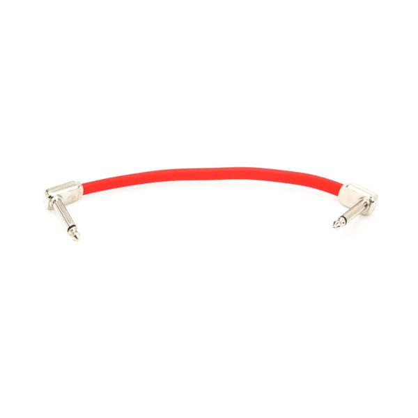 Фото 1 - Ernie Ball Flat Ribbon Patch Cable 15 см Single Red.