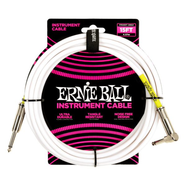 Фото 1 - Кабель инструментальный Ernie Ball 6400 4,57 м (прямой-угловой).