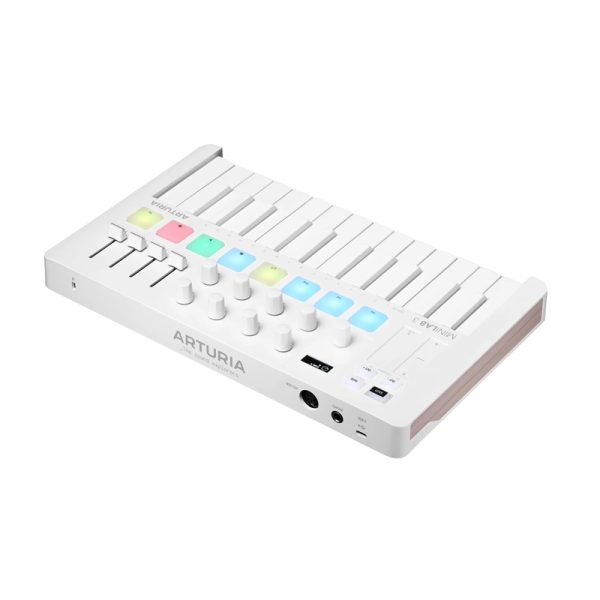 Фото 2 - Arturia MiniLab 3 Alpine White MIDI Keyboard Controller.