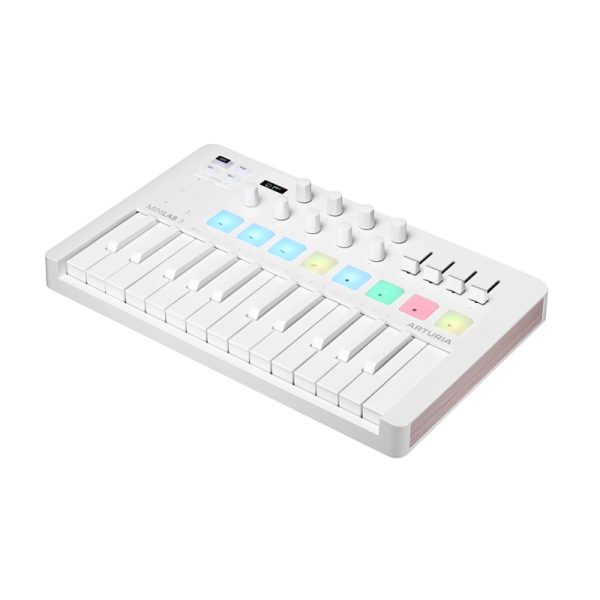 Фото 4 - Arturia MiniLab 3 Alpine White MIDI Keyboard Controller.