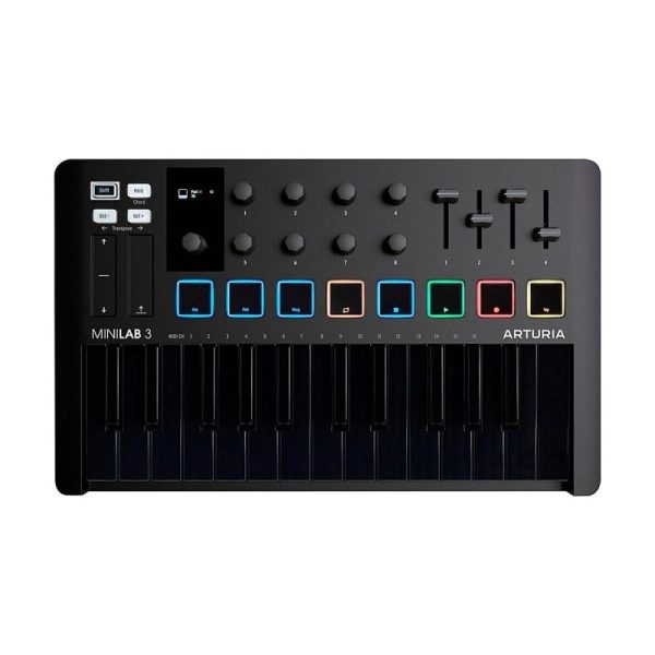 Фото 1 - Arturia MiniLab 3 Deep Black MIDI Keyboard Controller.