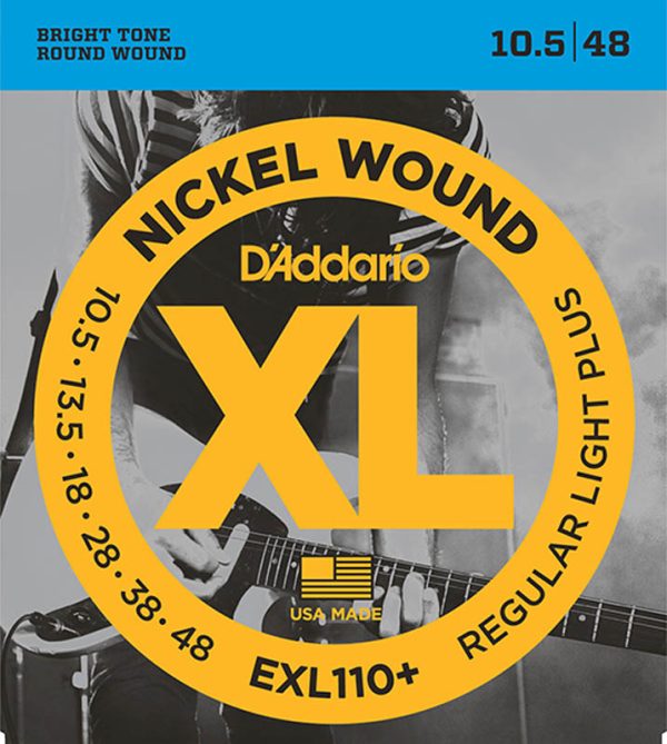 Фото 1 - D'Addario EXL110+ XL Nickel Wound Regular Light Plus 10.5-48.