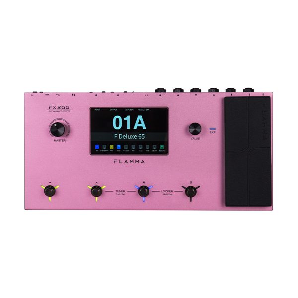 Фото 1 - Flamma FX200 Pink Portable Multi Effects Pedal.