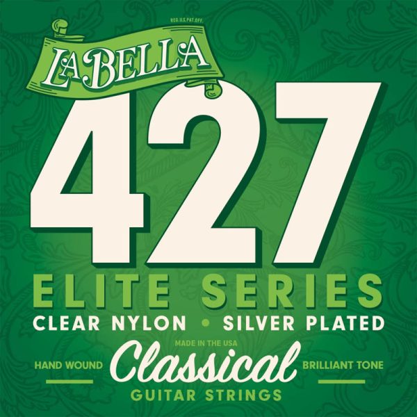 Фото 1 - La Bella 427 Elite Series Nylon Silver Plated 28-41.