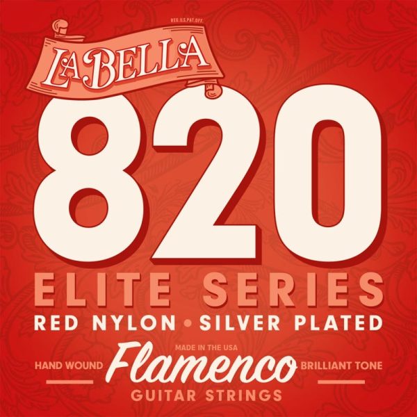 Фото 1 - La Bella 820 Elite Series Flamenco Red 11-47.