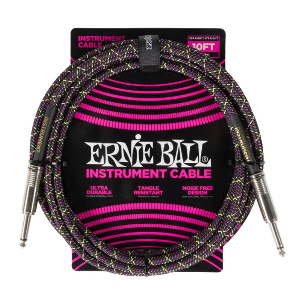 Фото 1 - Кабель инструментальный Ernie Ball 6427 3 м (прямой - прямой).