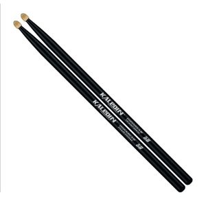 Фото 8 - Kaledin Drumsticks 7KLHBBK5B Black 5B Барабанные палочки.