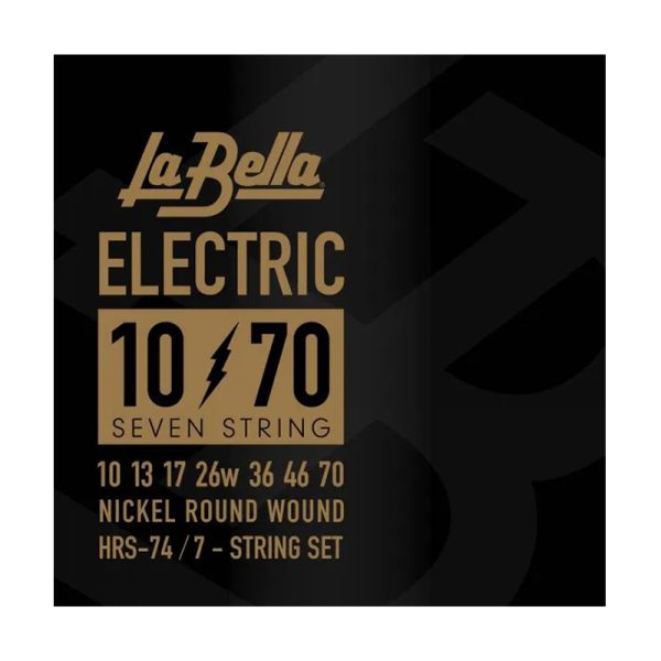 Фото 1 - La Bella HRS-74 Nickel Round Wound 10-70 7 String.