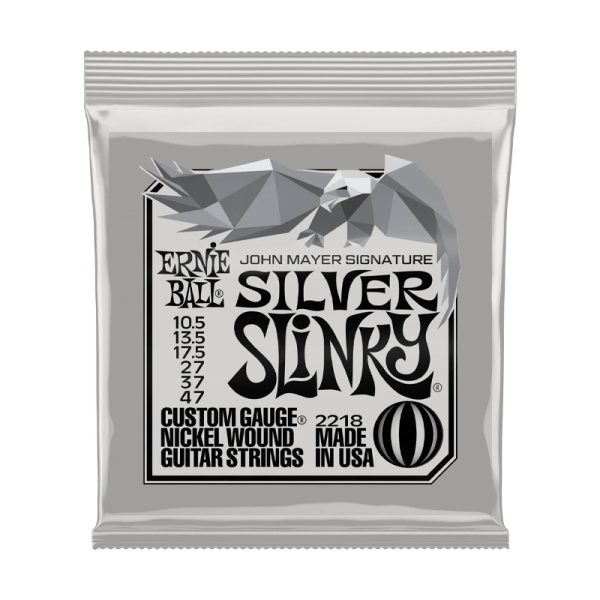 Фото 1 - Ernie Ball 10.5-47 John Mayer Silver Slinky Nickel Wound 2218.