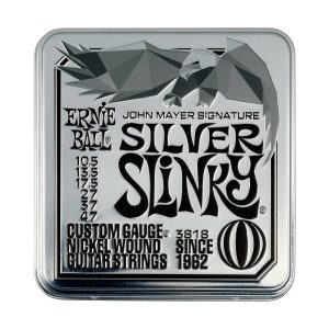 Фото 11 - Ernie Ball 10.5-47 John Mayer Silver Slinky Nickel Wound 3817 Pack 6.