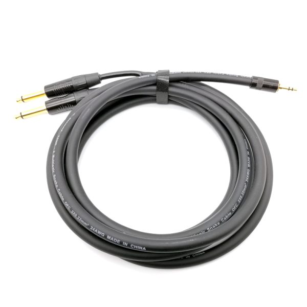 Фото 1 - ZZcable E52-3,5-2J-0500-0 Кабель аудио 3.5-2х6.3мм, 5м.