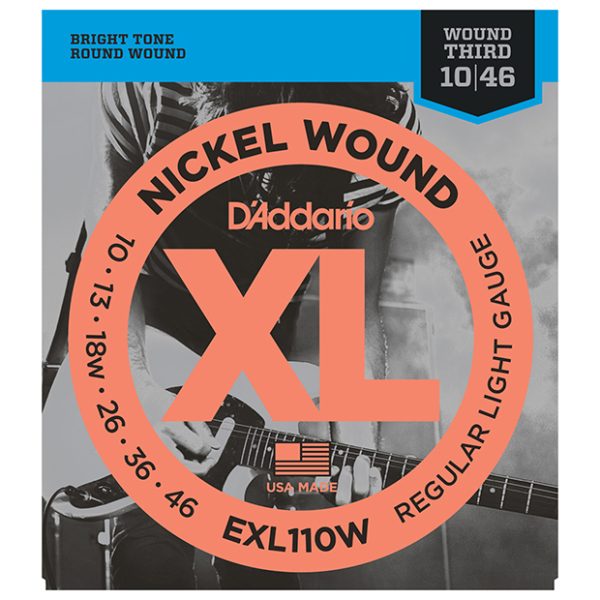 Фото 1 - D'Addario EXL110W XL NICKEL WOUND Regular Light Wound 3rd 10-46.