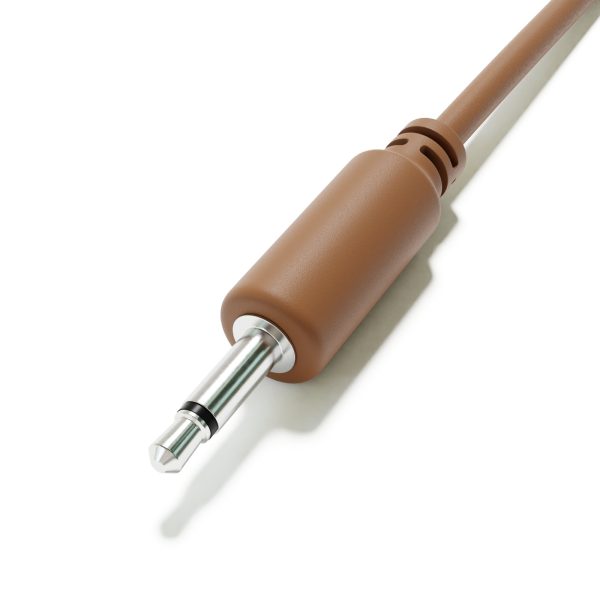 Фото 2 - ExcelValley ACM01-MC10-13A Modular Patch Cables TS 3.5mm 1/8″ Eurorack Synth Brown патч прямой.