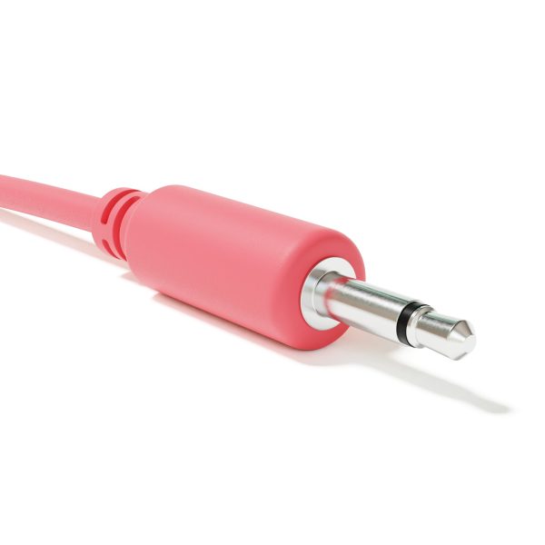 Фото 1 - ExcelValley ACM01-MC120-13A Modular Patch Cables TS 3.5mm 1/8″ Eurorack Synth Peach патч прямой.