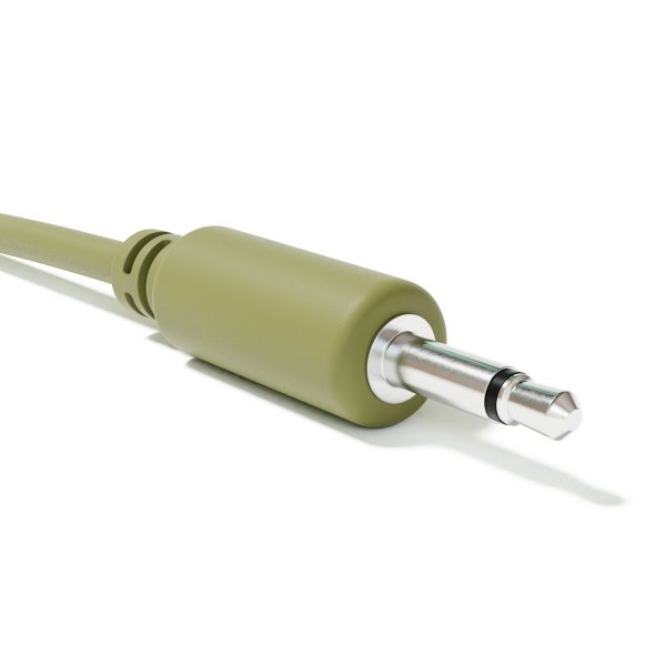 Фото 1 - ExcelValley ACM01-MC150-13A Modular Patch Cables TS 3.5mm 1/8″ Eurorack Synth Army Green патч прямой.
