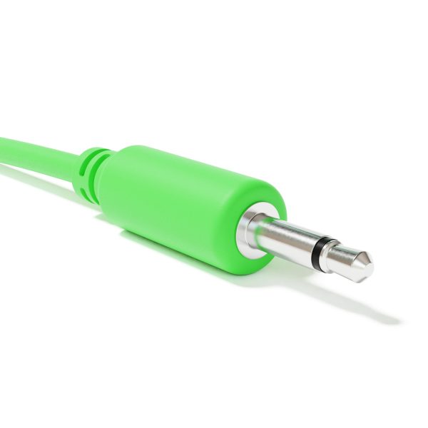 Фото 1 - ExcelValley ACM01-MC150-13A Modular Patch Cables TS 3.5mm 1/8″ Eurorack Synth Green патч прямой.