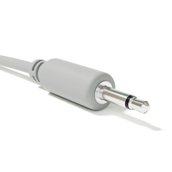 Фото 1 - ExcelValley ACM01-MC150-13A Modular Patch Cables TS 3.5mm 1/8″ Eurorack Synth Grey патч прямой.