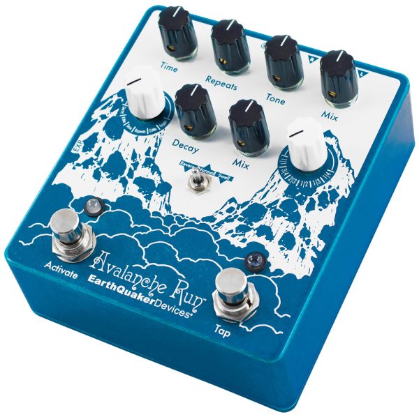 Фото 2 - EarthQuaker Devices (EQD) Avalanche Run Stereo Reverb & Delay with Tap Tempo.