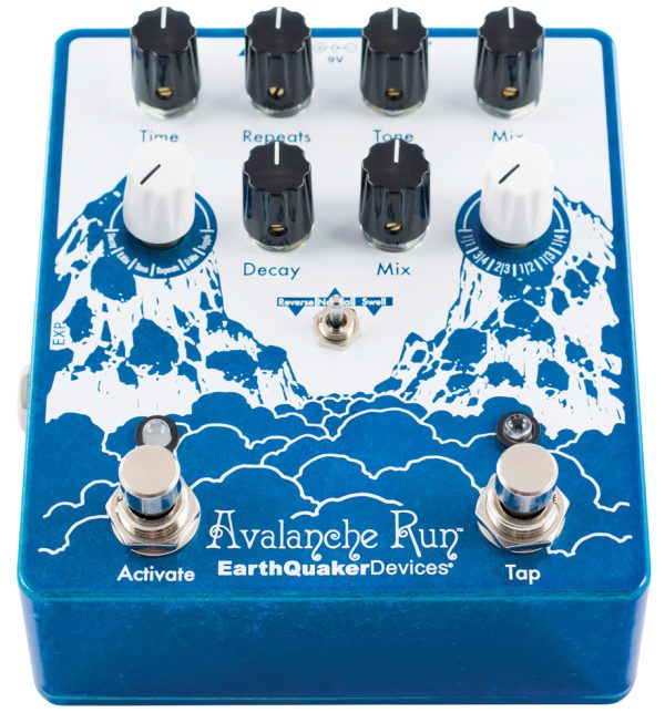 Фото 3 - EarthQuaker Devices (EQD) Avalanche Run Stereo Reverb & Delay with Tap Tempo.