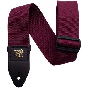 Фото 8 - Гитарный ремень Ernie Ball 4047 Polypro Burgundy.